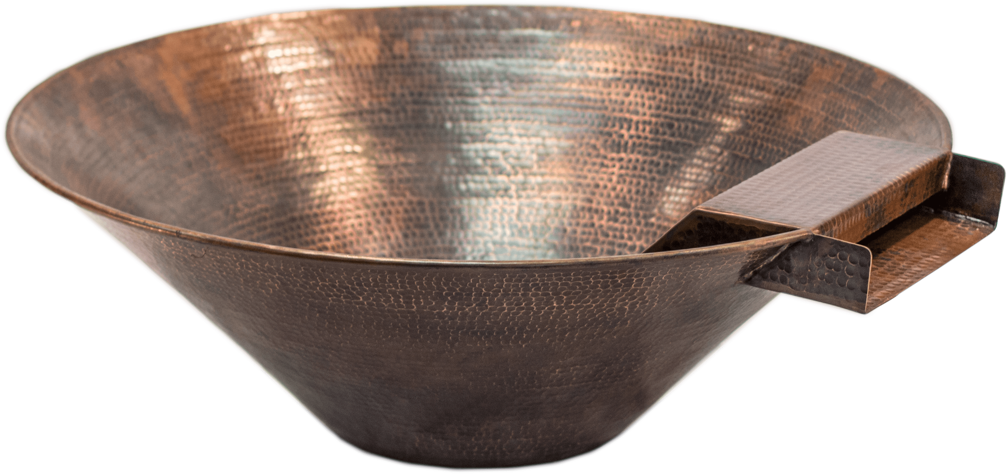 A Copper Bowl With A Handle