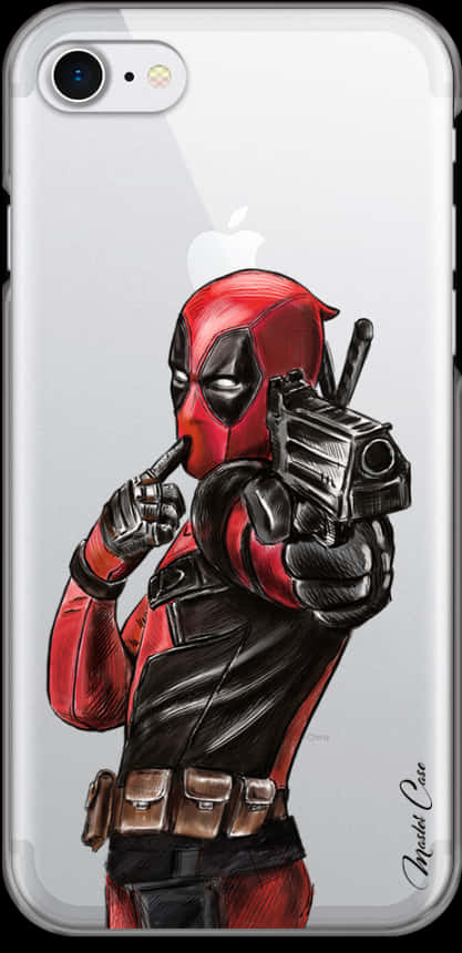 Coque Iphone 7plus/8plus Deadpool 2 Watercolor Design - Iphone