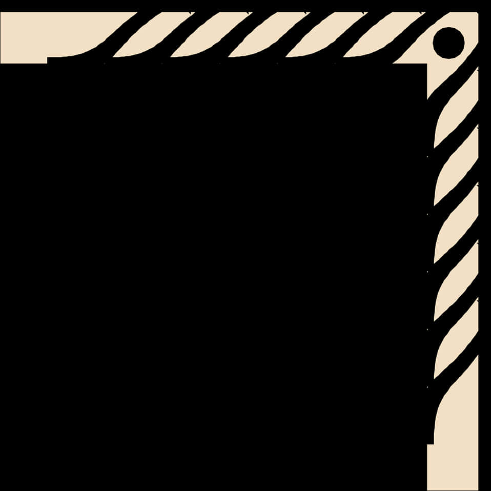 A Black And White Border