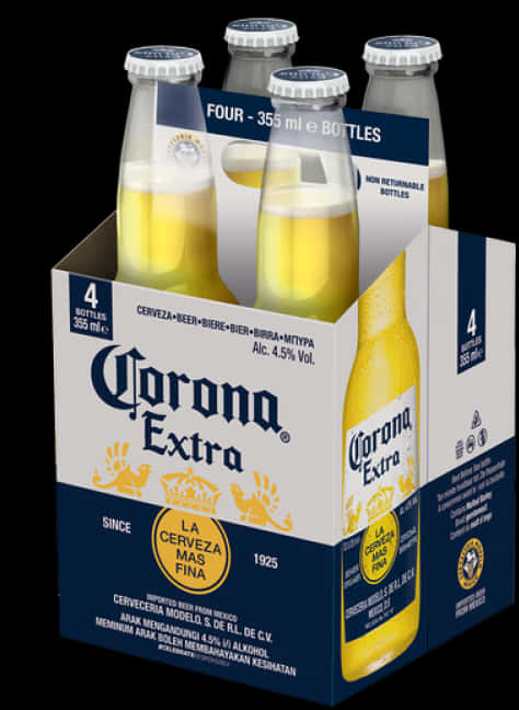 Four Corona Beer In A Box