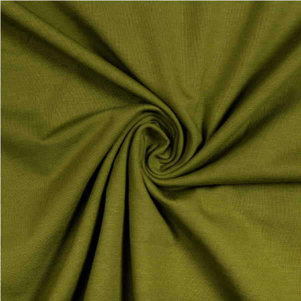 A Green Fabric With A Spiral Pattern
