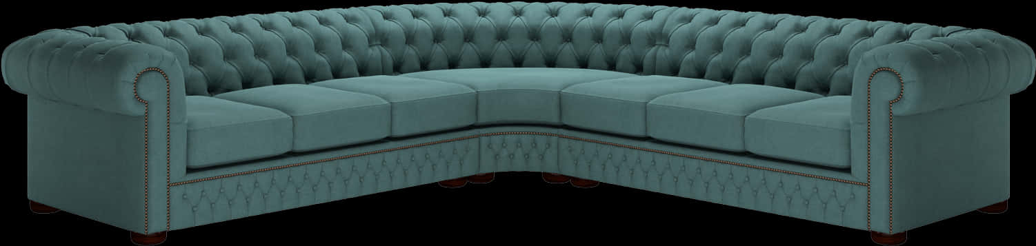 A Couch With A Curved Seat