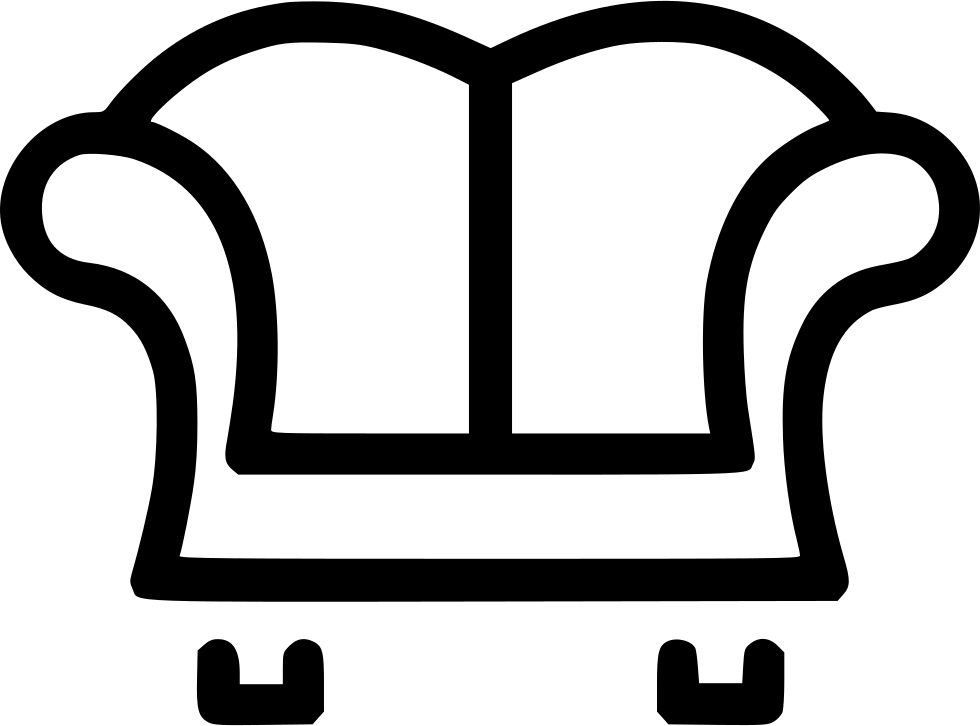 A Black Outline Of A Chair