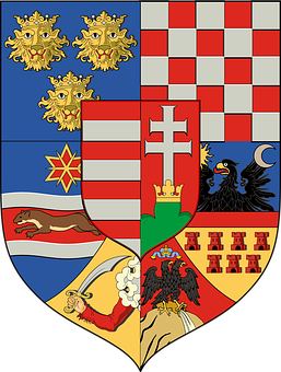 A Coat Of Arms With Different Colors
