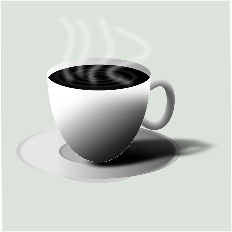 A Cup Of Coffee With Steam
