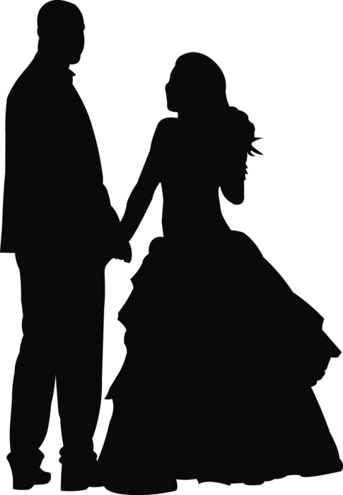Couple Silhouette Png 485 X 699