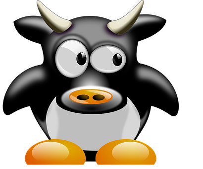 A Cartoon Of A Cow