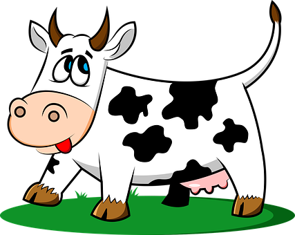 A Cartoon Of A Cow