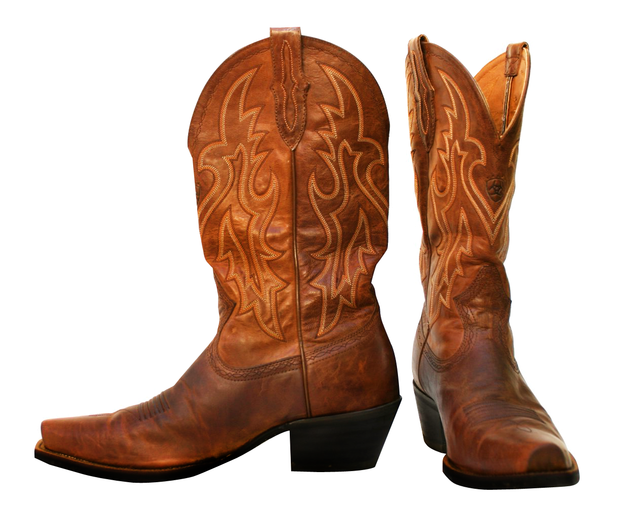 A Pair Of Brown Cowboy Boots