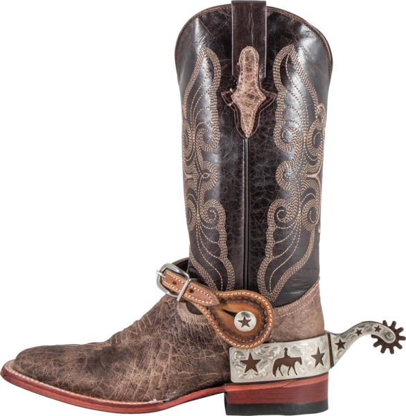 A Boot With A Spurs On It