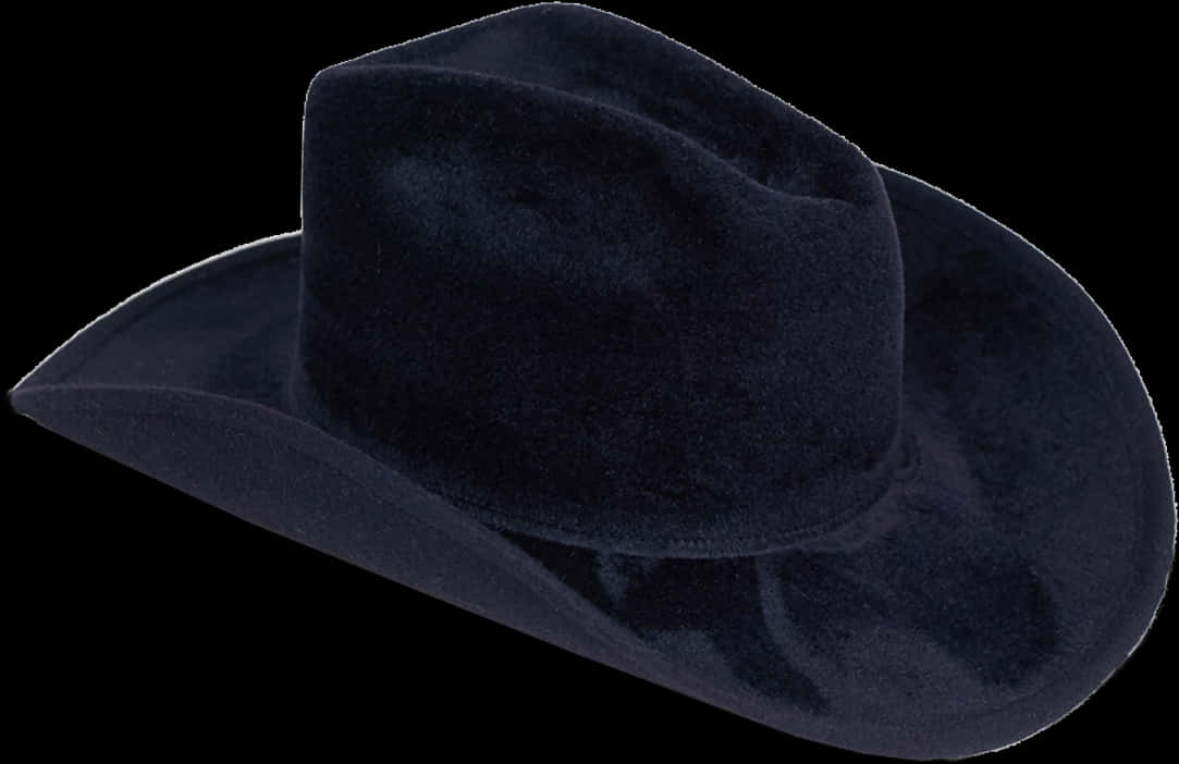 A Black Hat With A Black Background