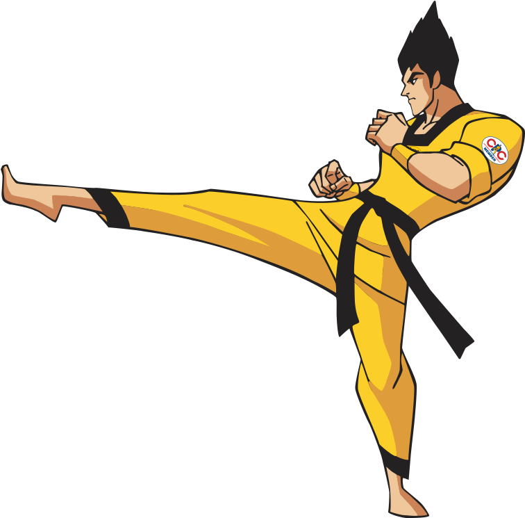 A Cartoon Of A Man In A Yellow Uniform