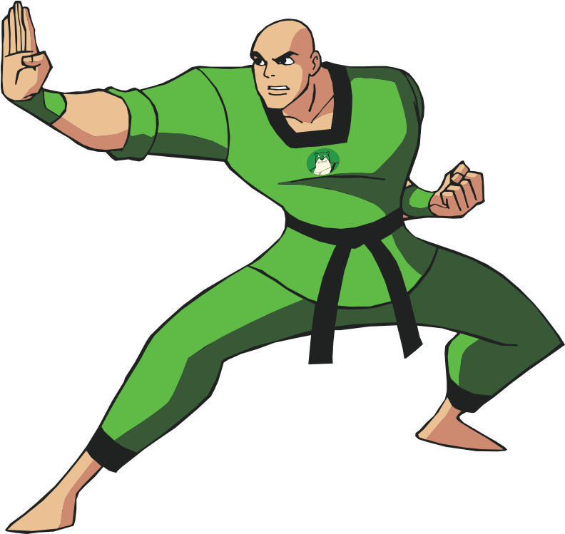 A Cartoon Of A Man In A Green Uniform