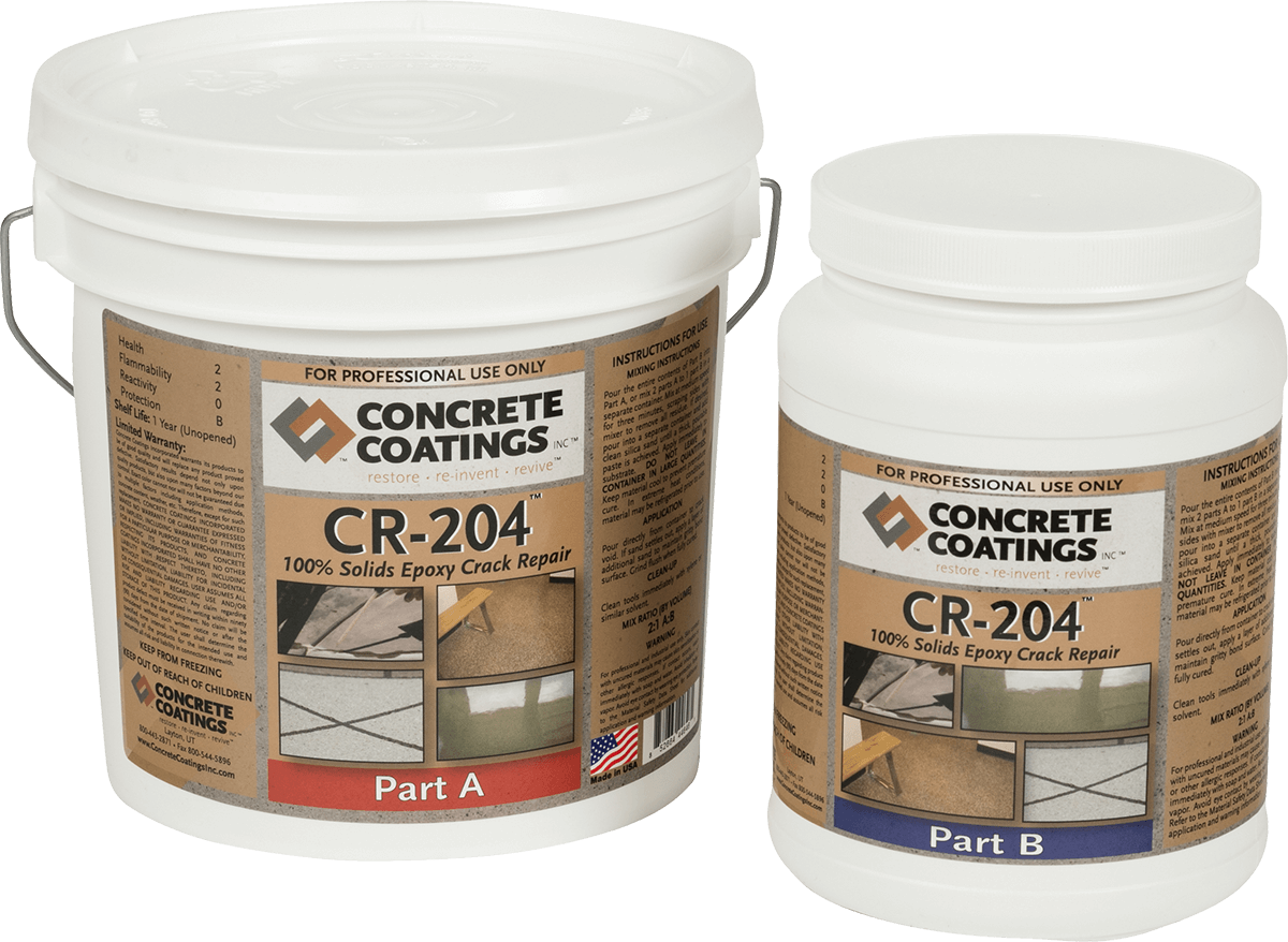 Two White Buckets Of Concrete Coating