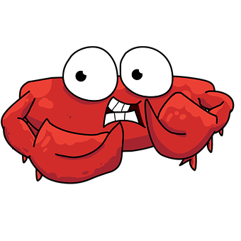 A Cartoon Of A Crab