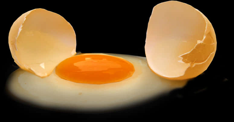 A Close Up Of An Egg