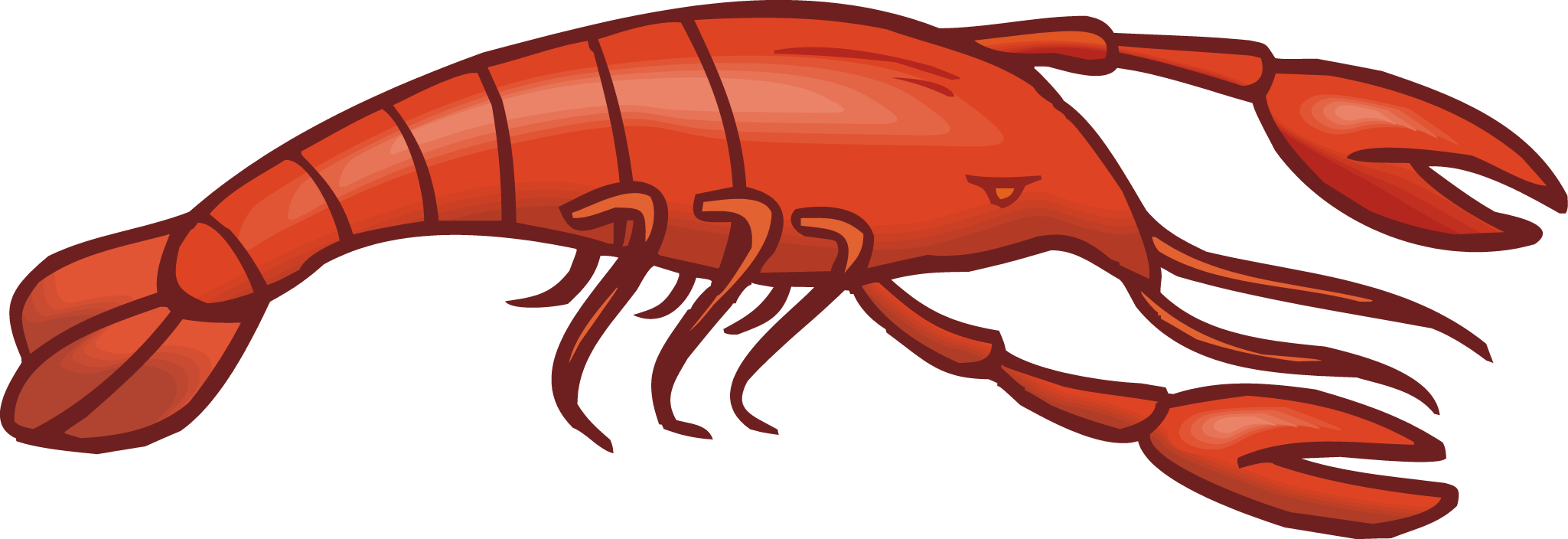 A Red Lobster With Four Legs