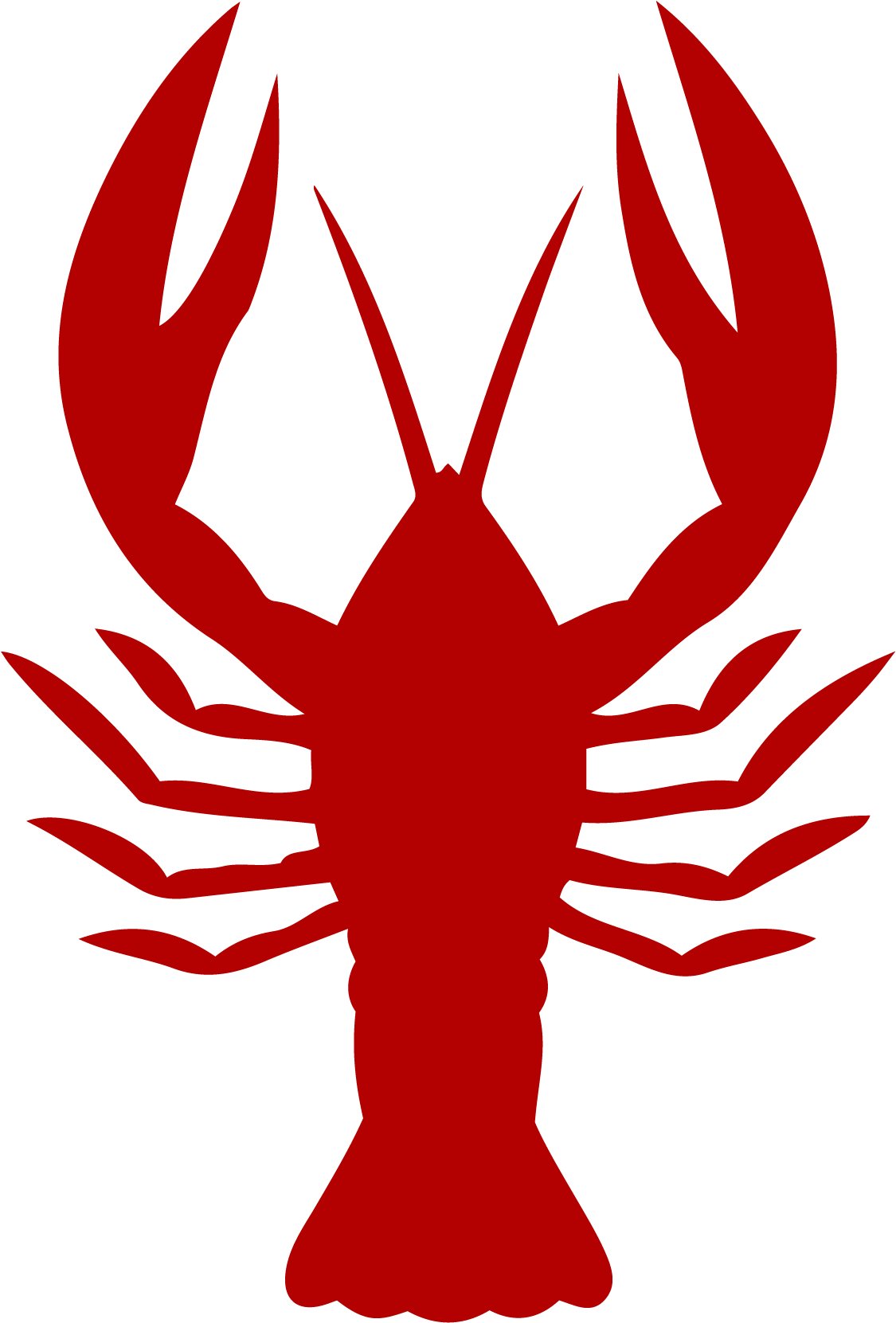 A Red Lobster On A Black Background