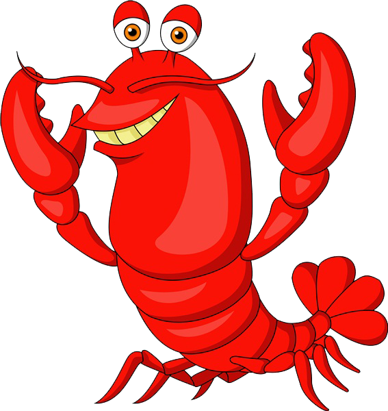 A Cartoon Of A Lobster