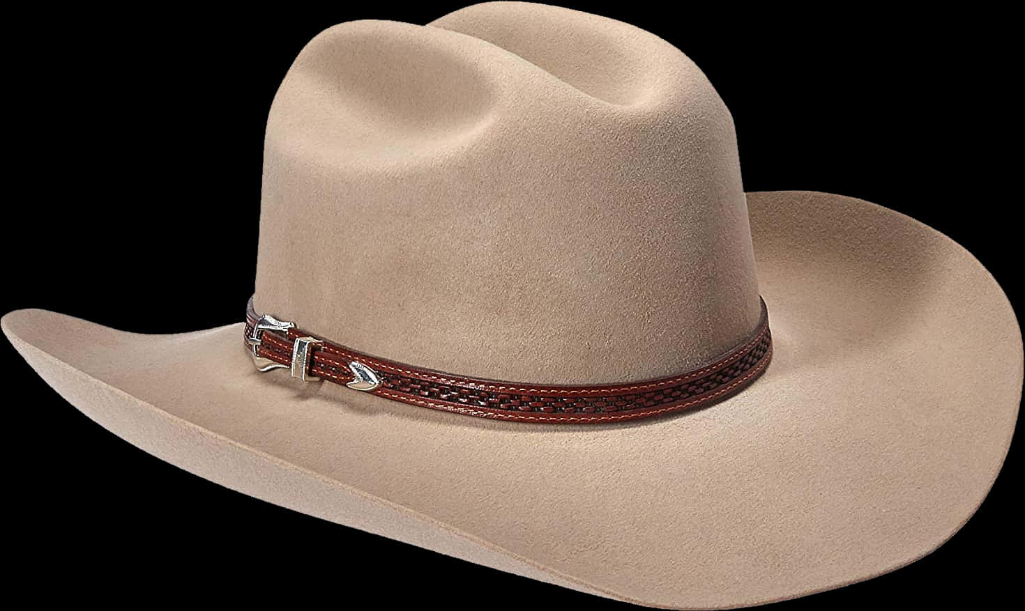 A Brown Hat With A Brown Band