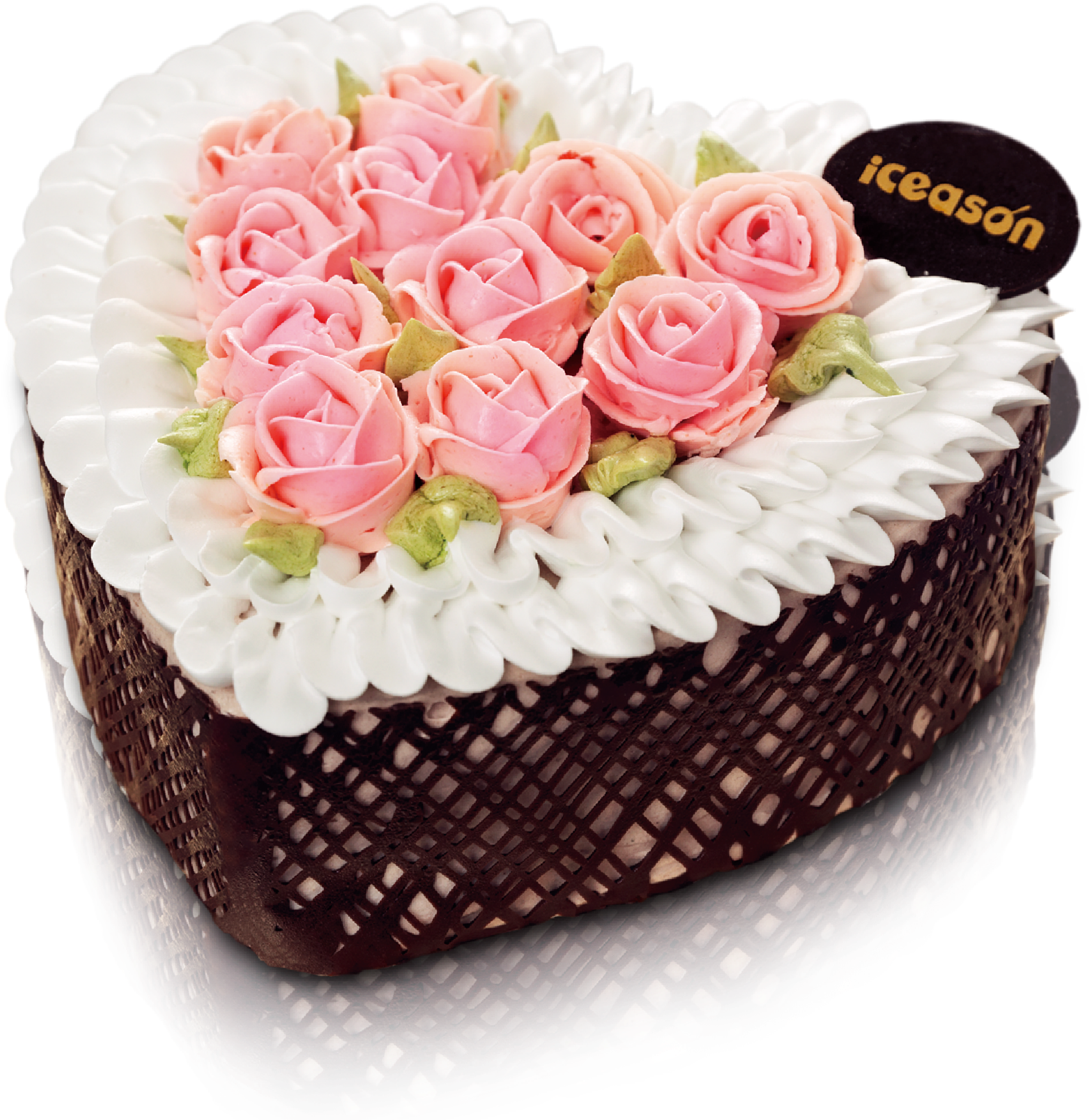 Cream Flower Rose Cake, Hd Png Download