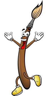 A Cartoon Character With Arms And Legs