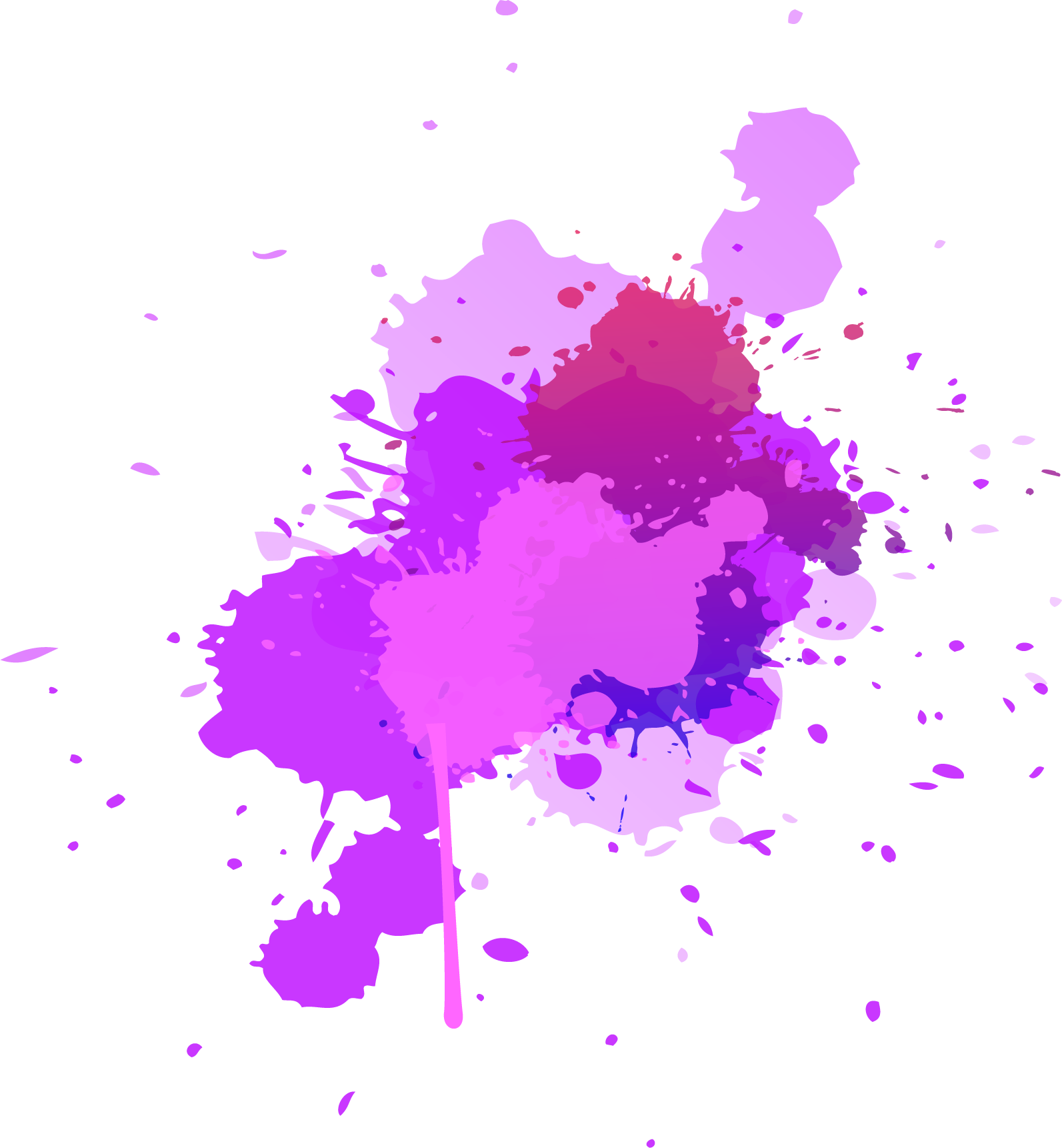 A Purple And Pink Paint Splatter