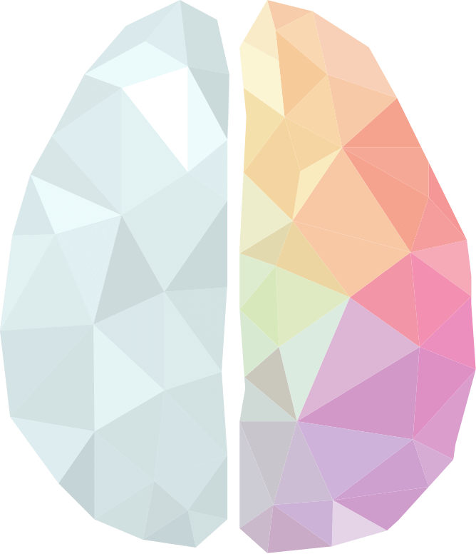 A Colorful Polygonal Brain