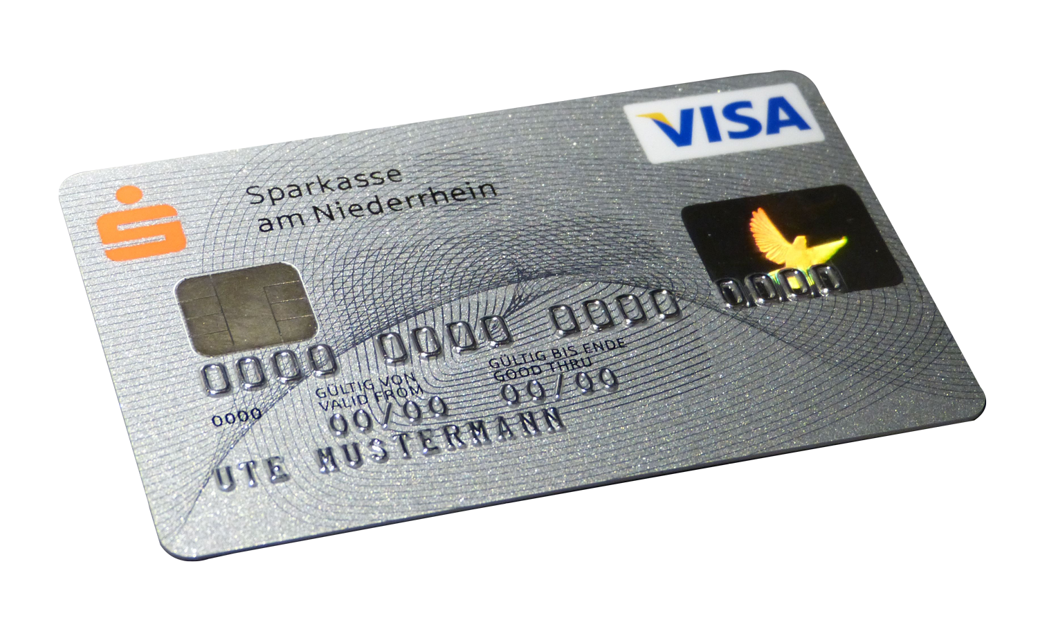 A Close Up Of A Credit Card