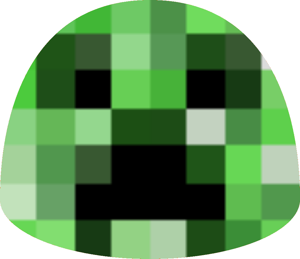 A Green And Black Pixelated Face