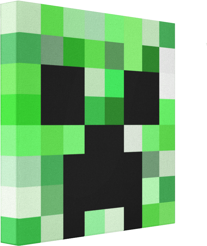 A Green And Black Square Pixelated Artwork