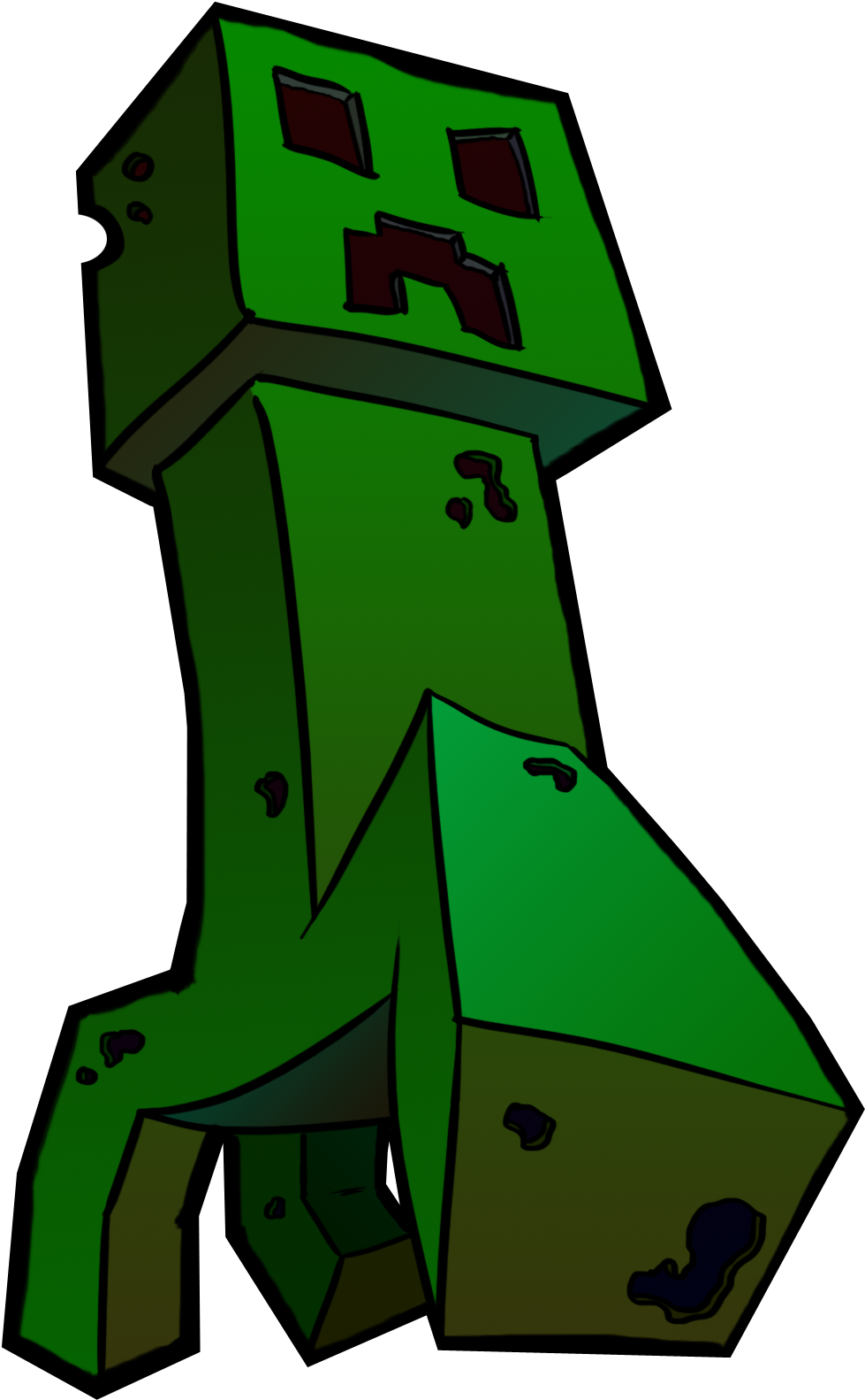 A Cartoon Of A Green Tower