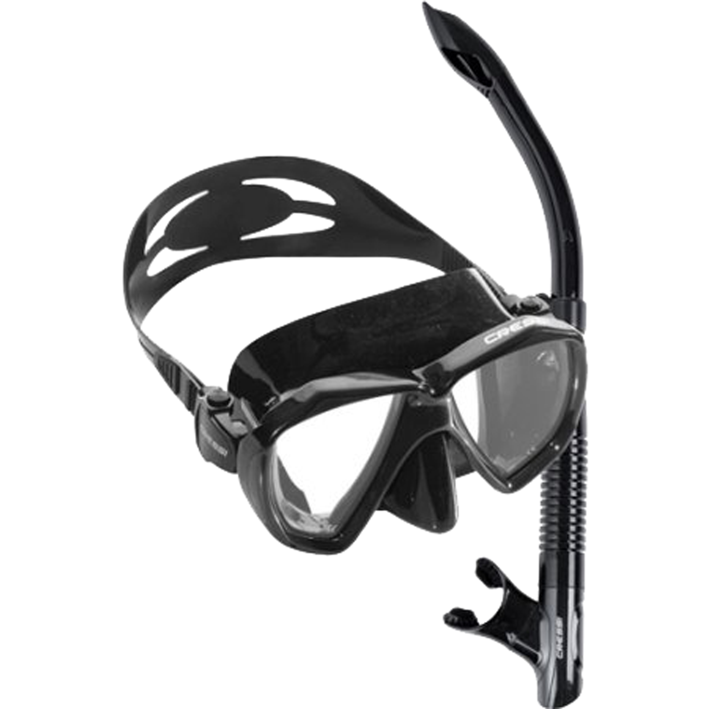 A Black Scuba Mask And Snorkel