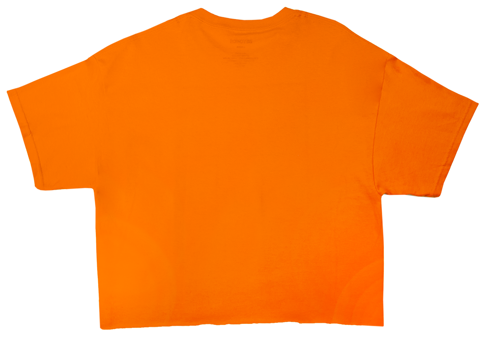 An Orange T-shirt On A Black Background