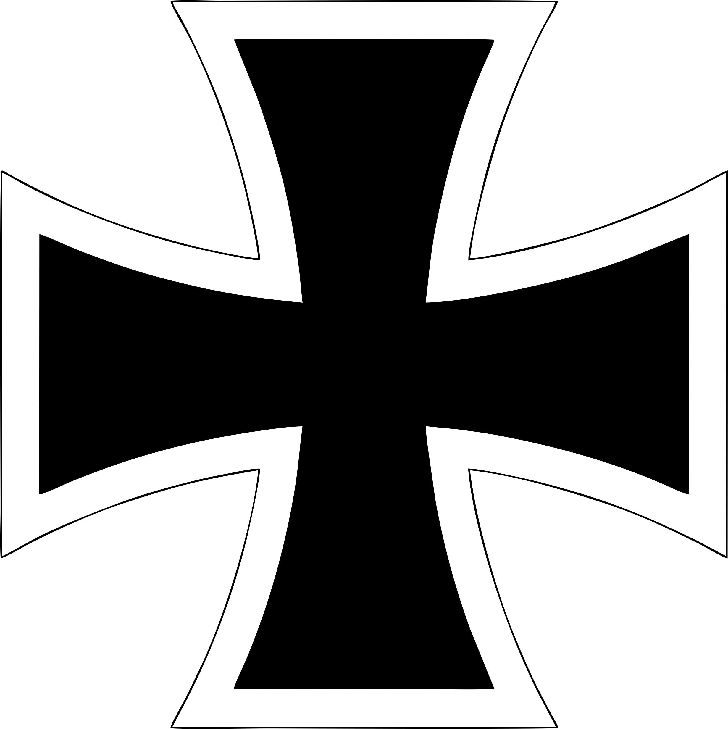 A Black And White Flag With A Cross