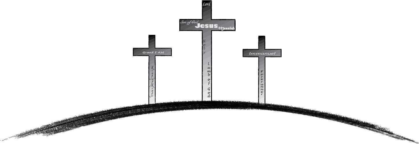 A Group Of Crosses With Names