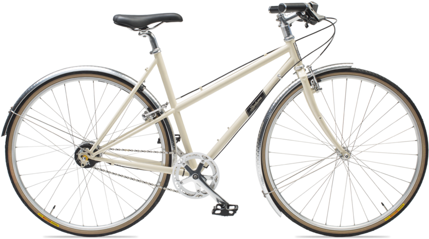 A White Bicycle With Black Background