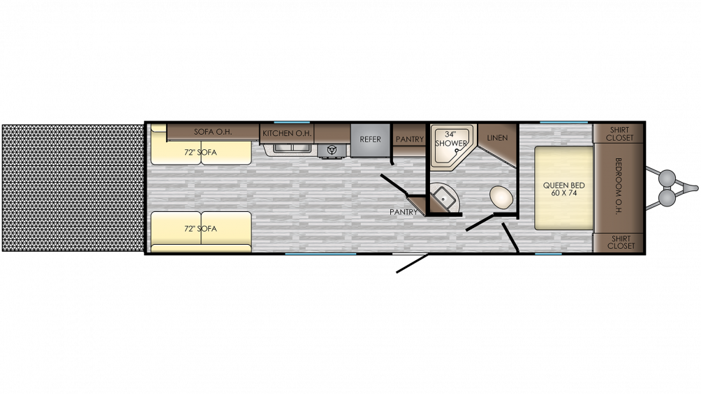 A Floor Plan Of A Rv