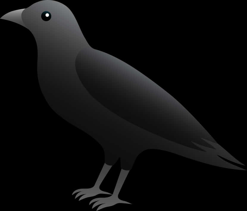 Crow Clip Art - Example Of A Scavenger, Hd Png Download