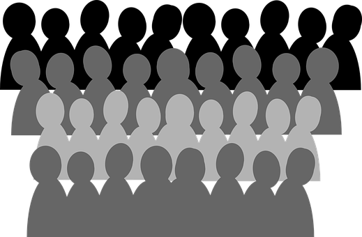 A Group Of People In A Row