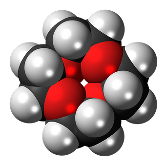 A Red And White Molecule