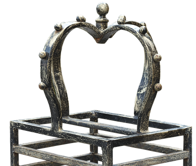 A Metal Object With A Heart Shaped Handle