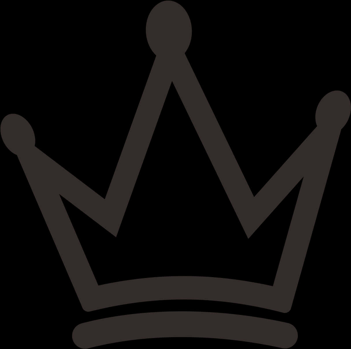 A Black Crown With Pointy Edges
