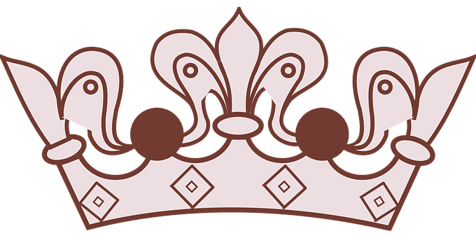 A Crown With A Fleur-de-lis Design