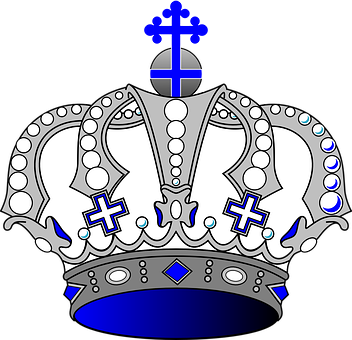 A Crown With A Cross On Top