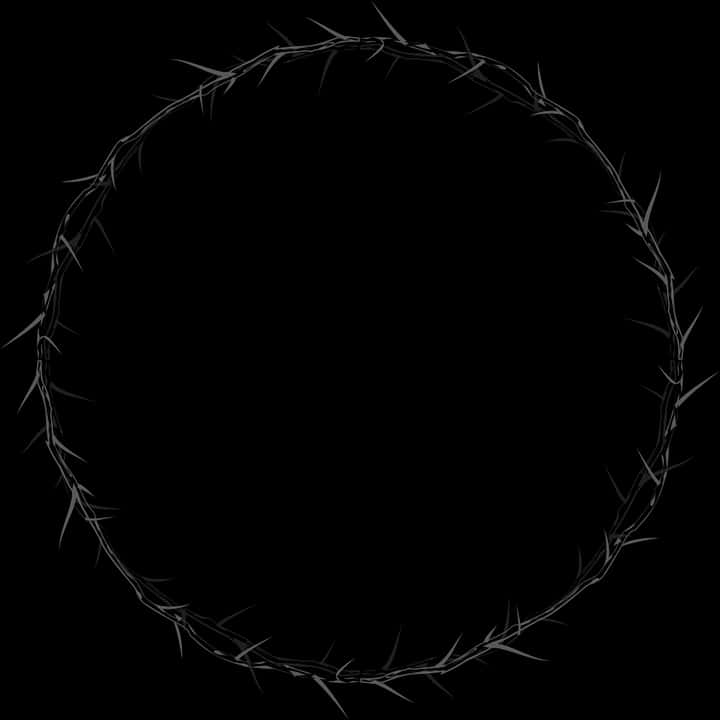 Crown Of Thorns, Circle, Frame, Border, Abstract, Art - Round Frame Png Free, Transparent Png