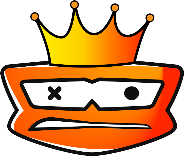 A Cartoon Face With A Crown