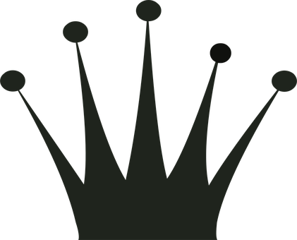A Black Crown With Dots