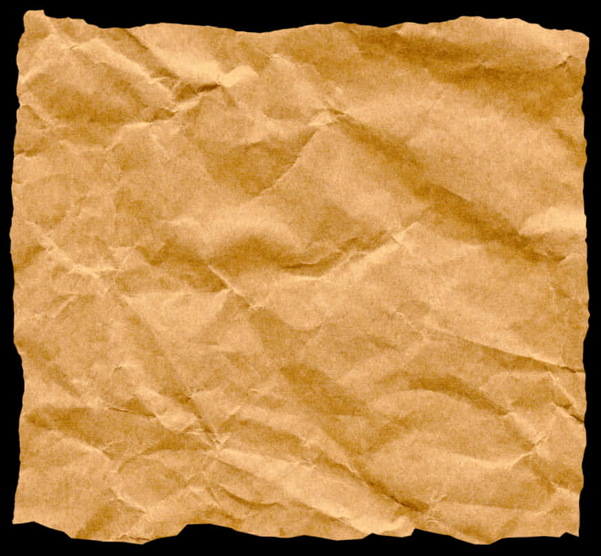 Crumpled Square Brown Paper Texture