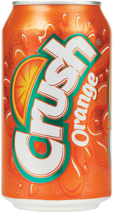 A Can Of Orange Soda